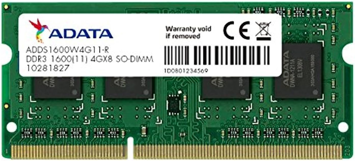 ADATA Premier 4GB 1600Mhz DDR3L RAM Memory Module for Notebooks and Laptops - ADDS1600W4G11-R