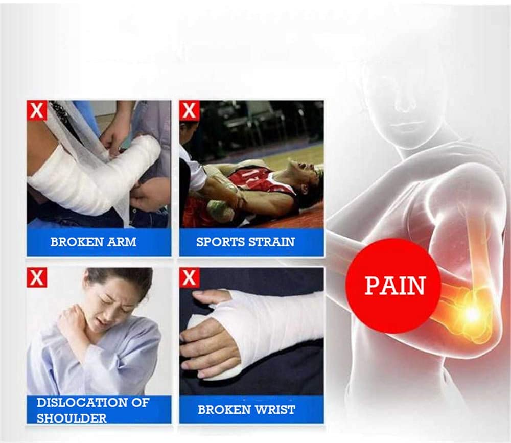 Cabestrillo para brazo para lesiones en el hombro Eslingas para brazo para muñeca rota Soporte para brazo Cabestrillo para brazo Inmovilizador de hombro Brace para Mend Mujeres Se adapta a l