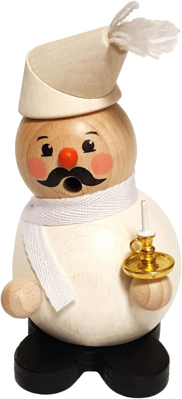 Hess Holzspielzeug 40011 – Wooden Incense Burner Man Pastor, Approx. 12 cm, Decoration for Advent and Christmas Season from The Ore Mountains