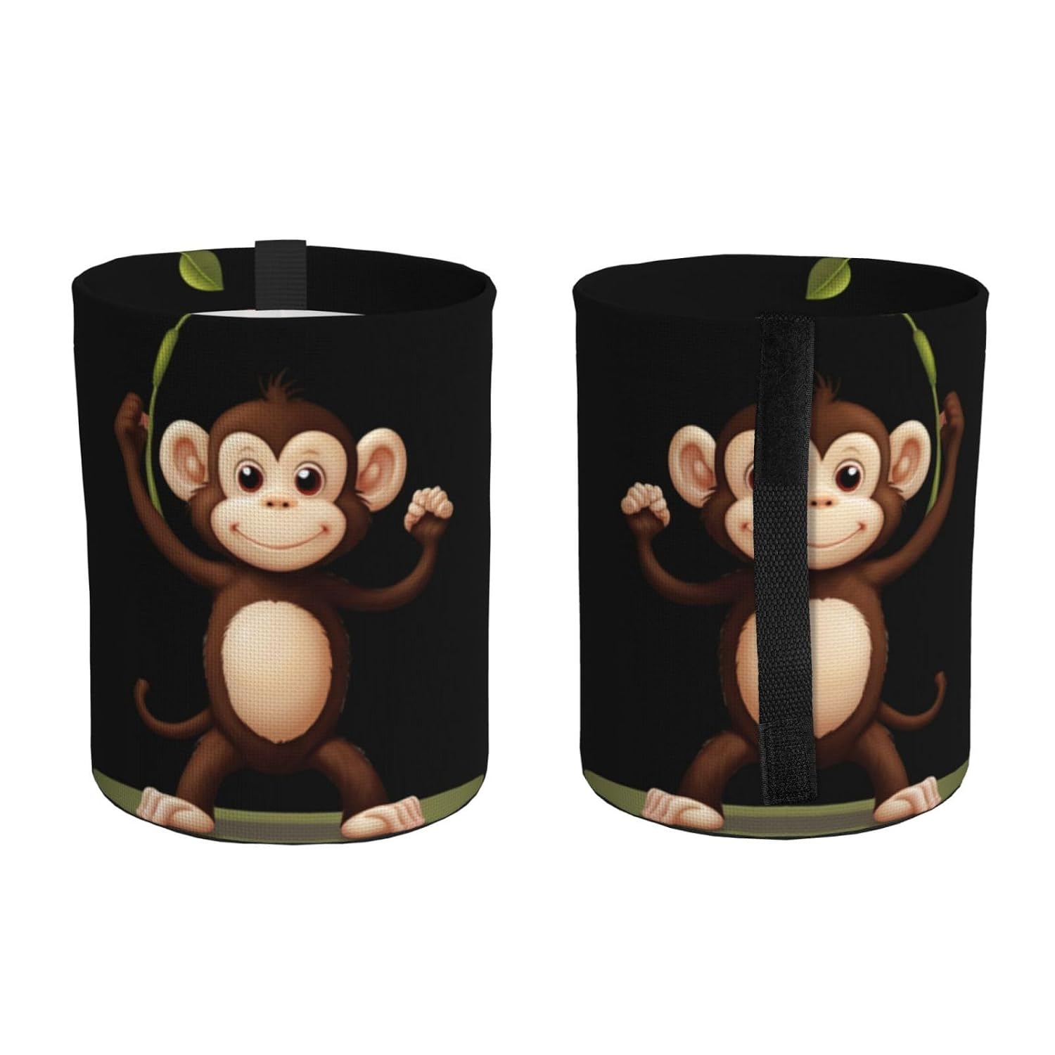Smart Little Monkey Portable car Trash can, Practical car Storage Bucket, Practical, Convenient and Foldable, a Must-Have for Cars. image 2