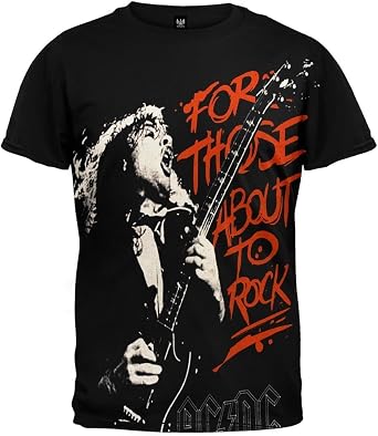 Liquid Blue Mens Those About To Rock T-Shirt