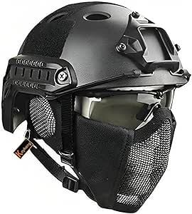 Jadedragon PJ Tactical Fast Helmet & Protect Ear Foldable Double Straps