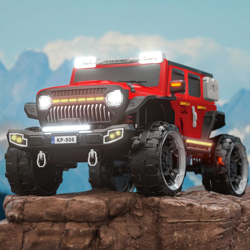 Baybee Hurricane Battery Operated Jeep for Kids, Ride on Toy Kids Car with Music & Light | Baby Big Battery Car | Rechargeable Electric Jeep Car for Kids to Drive 2 to 8 Years Boys Girls (Red) (B0CQKCYB66) Amazon Price History, Amazon Price Tracker