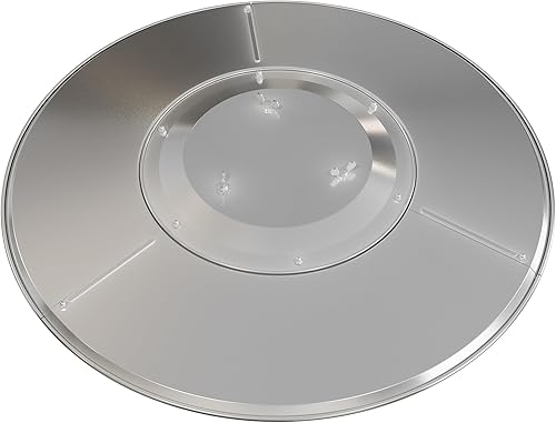 EAST OAK Escudo reflector para calentador de patio, calentador de propano redondo como pieza de repuesto para calentador de patio al aire libre con