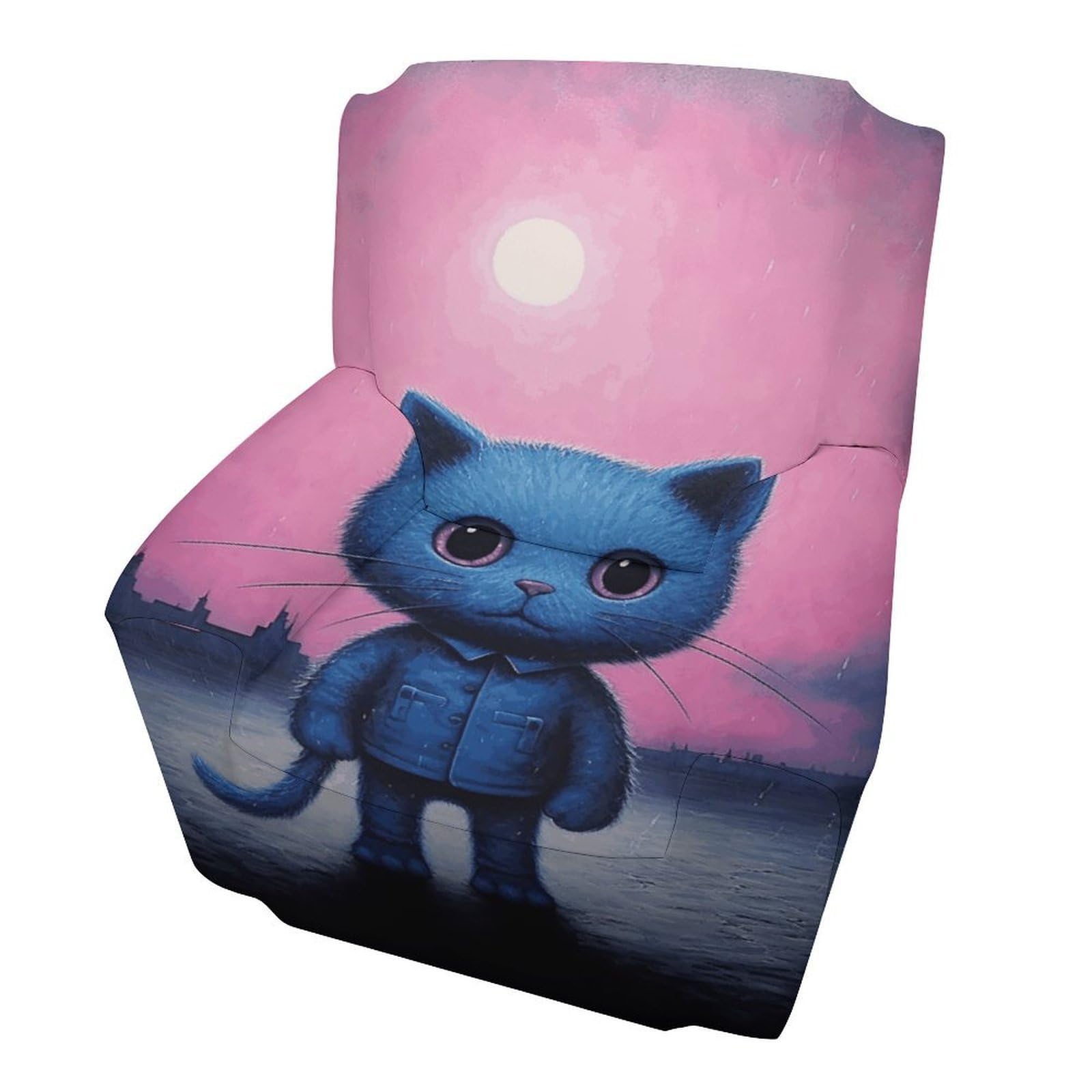 Fekiloot Style Dark Blue Cat Couch Cover Sofa Cover Sofa Slipcover