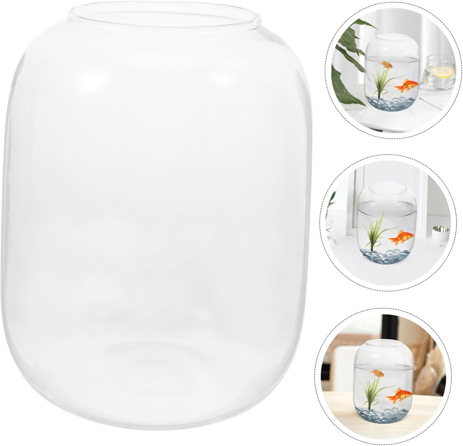 Toyvian Clear Glass Plant Container for Hydroponics and Microlandscapes Versatile Decorative Vase for Indoor Gardens for Plant Propagation and Air Purification