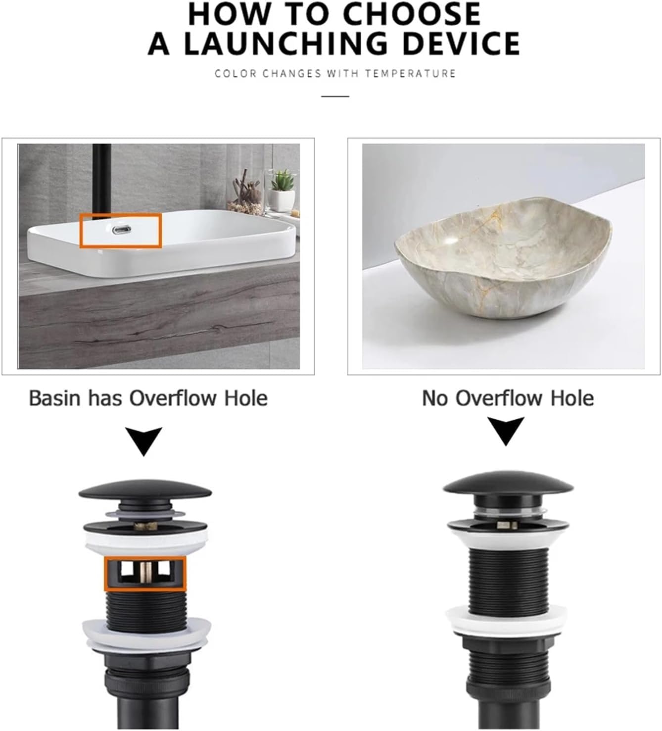 sustitución de tapones de fregadero pop up, Válvula de drenaje emergente for lavabo de baño, nuevo tapón de drenaje, accesorio de baño, juego de latón, filtro de rebote for lavabo de cromo negro(Brush