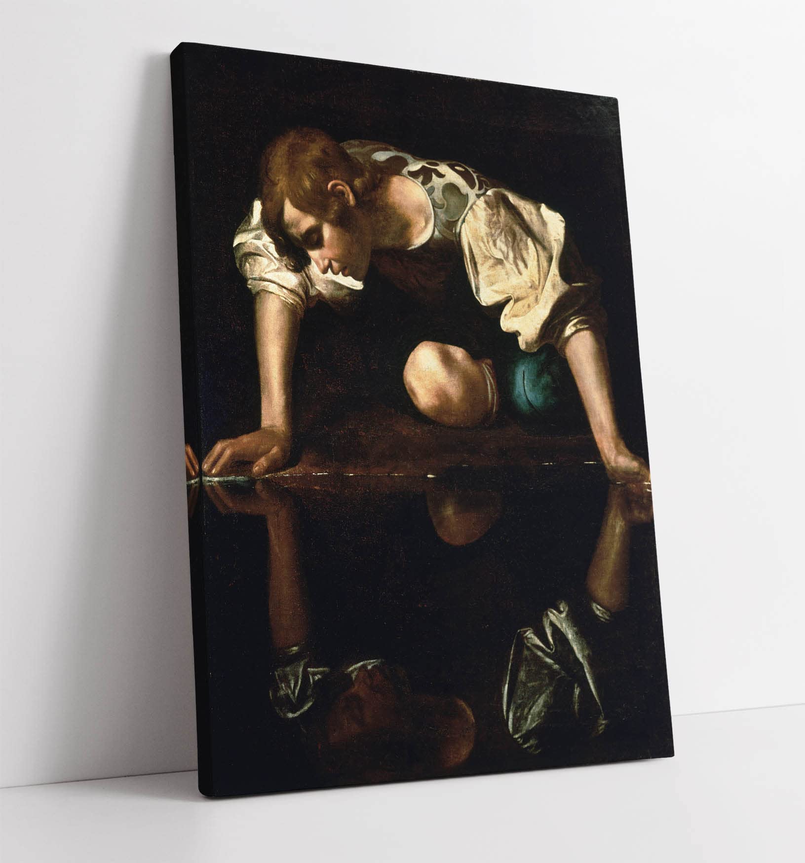 Canvasartshop -Caravaggio, Narcissus- Canvas Wall Art Picture Print (30X20)