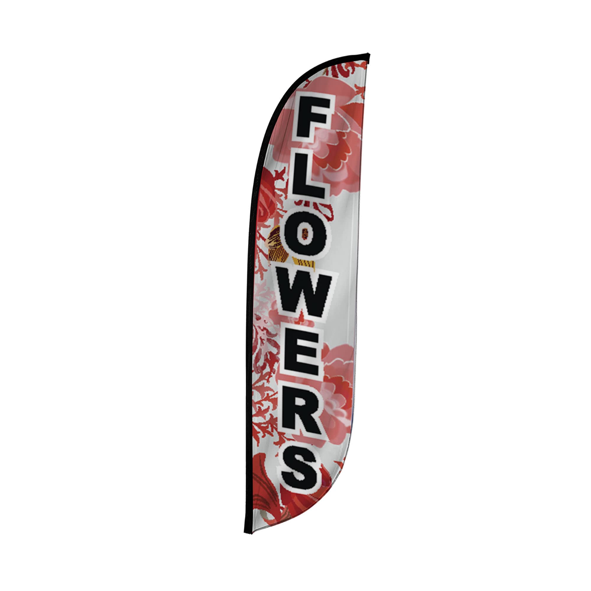 LookOurWay Feather Flag Banner - 12 Feet Tall Advertising Flags for Outdoor Business and Events Promotion - Swooper Flag Only - Farmers Market &