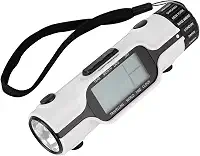 Despertador de Viagem Lanterna do Relógio de Tempo do Mundo Com 3 LEDs Brilhantes 18 Fusos Horários Display de Temperatura do Calendário Perpétuo para Acampamento Ao Ar Livre