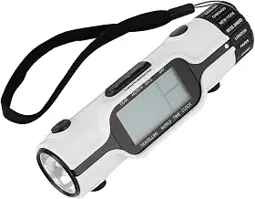 Despertador de Viagem Lanterna do Relógio de Tempo do Mundo Com 3 LEDs Brilhantes 18 Fusos Horários Display de Temperatura do Calendário Perpétuo para Acampamento Ao Ar Livre