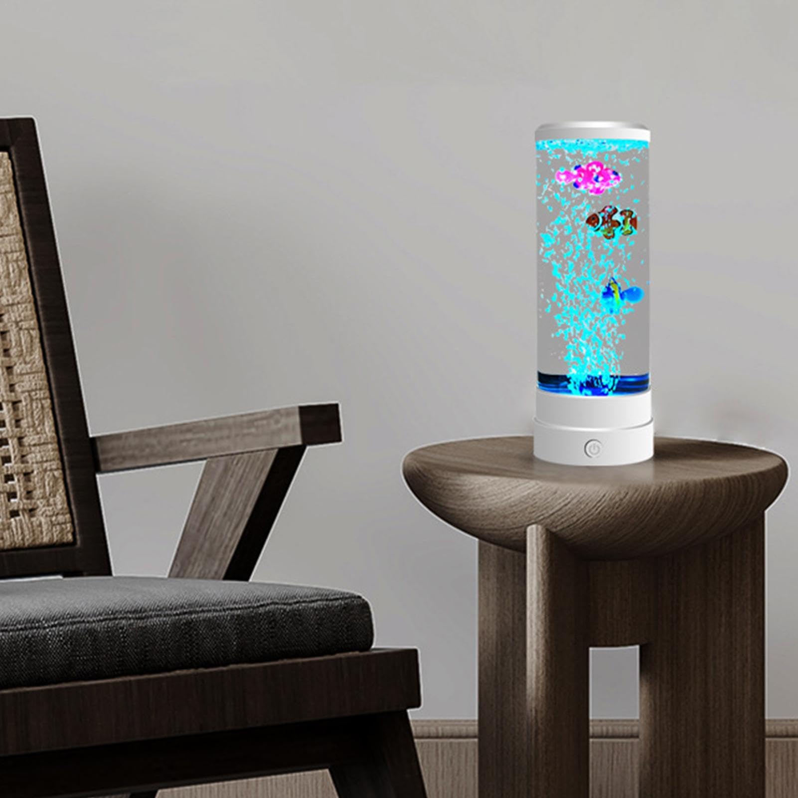 Amazon.co.jp: 感覚水族館ライト - 魚付きバブルチューブランプ、LED 