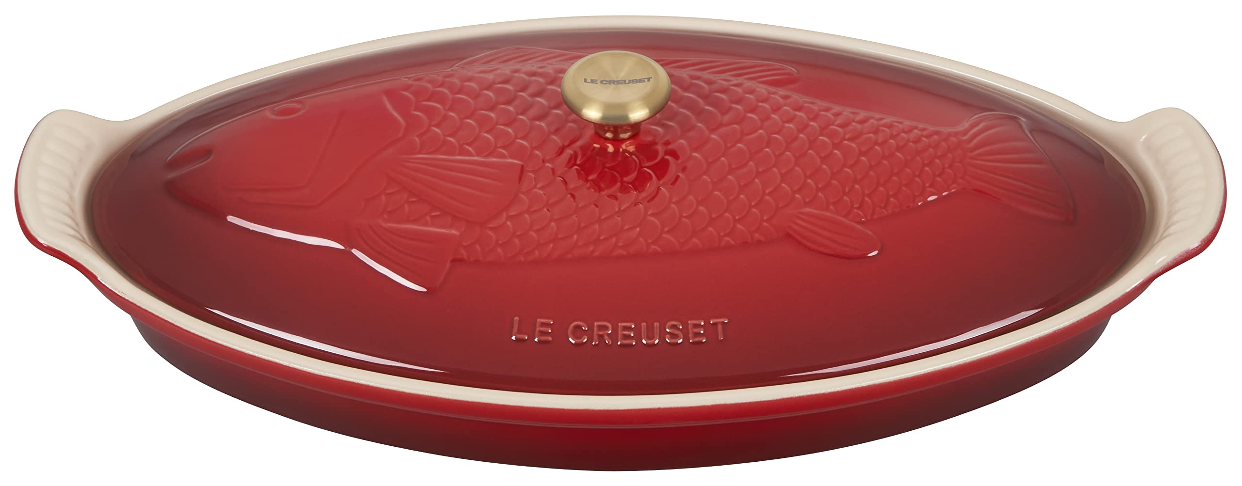 Amazon.com: Le Creuset Heritage Stoneware Oval Fish Baker, 1.7qt