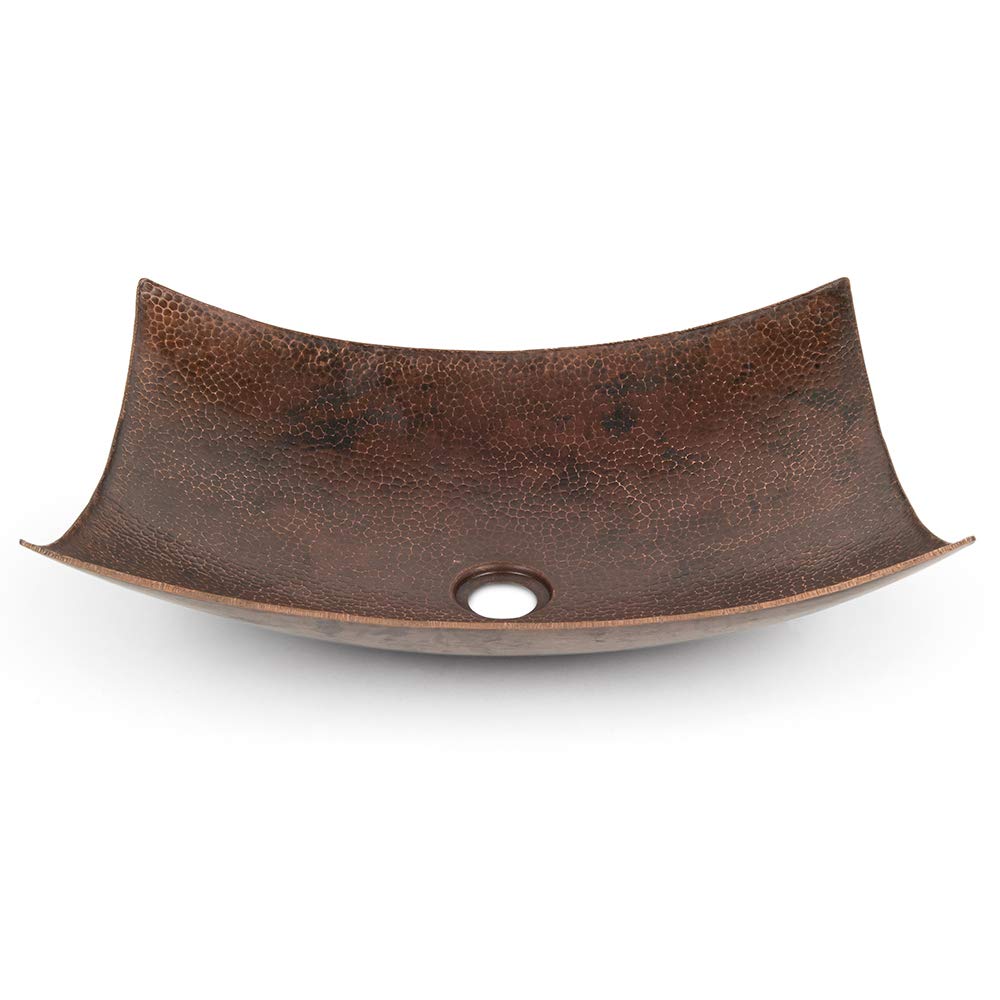 Hand-Hammered Copper Vessel Sink - Matte Black & Gold (25-50cm) – Edken Lights Ltd