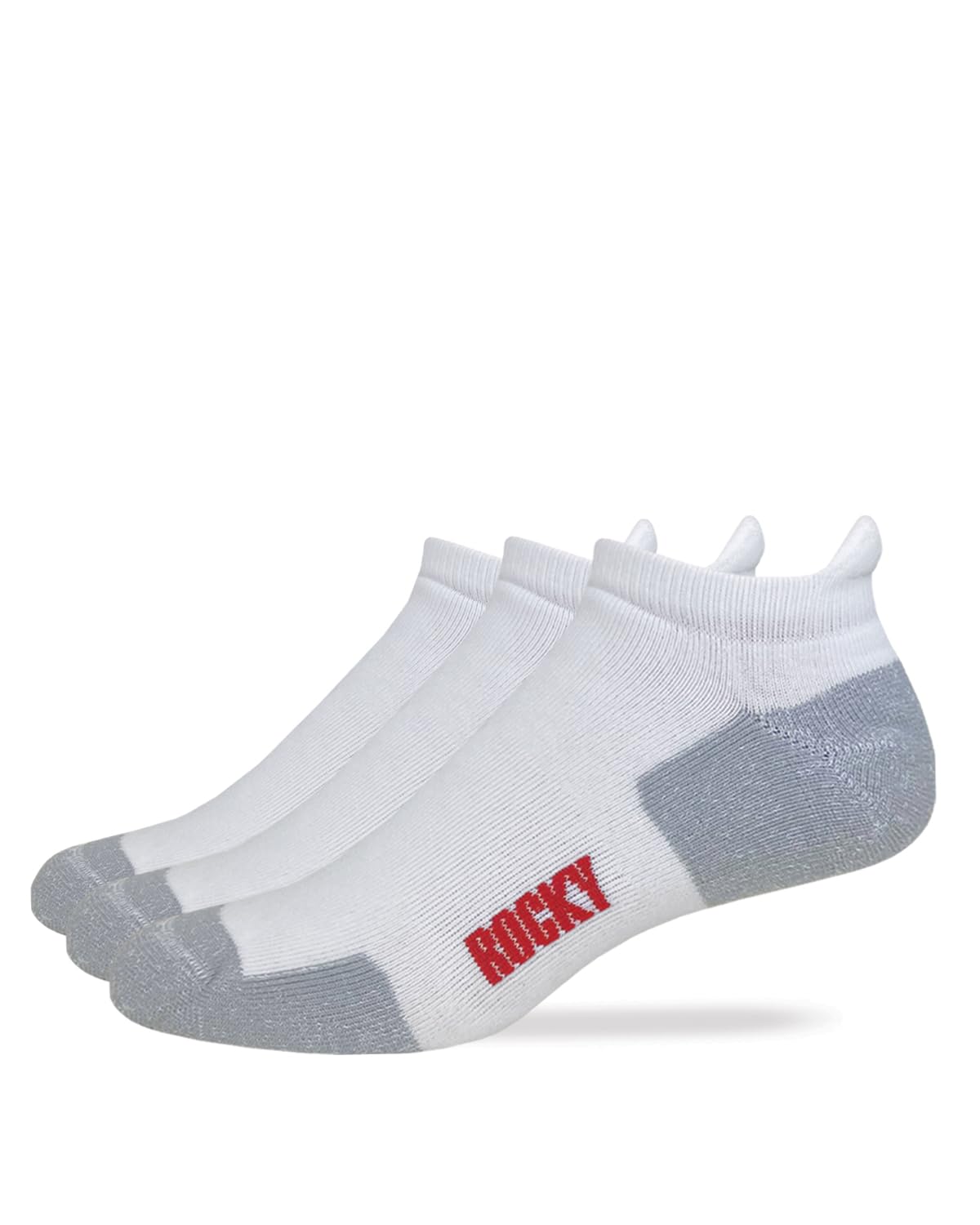 Rocky Mens Cotton Full Cushion Low Cut Heel Tab Socks 3 Pair Pack