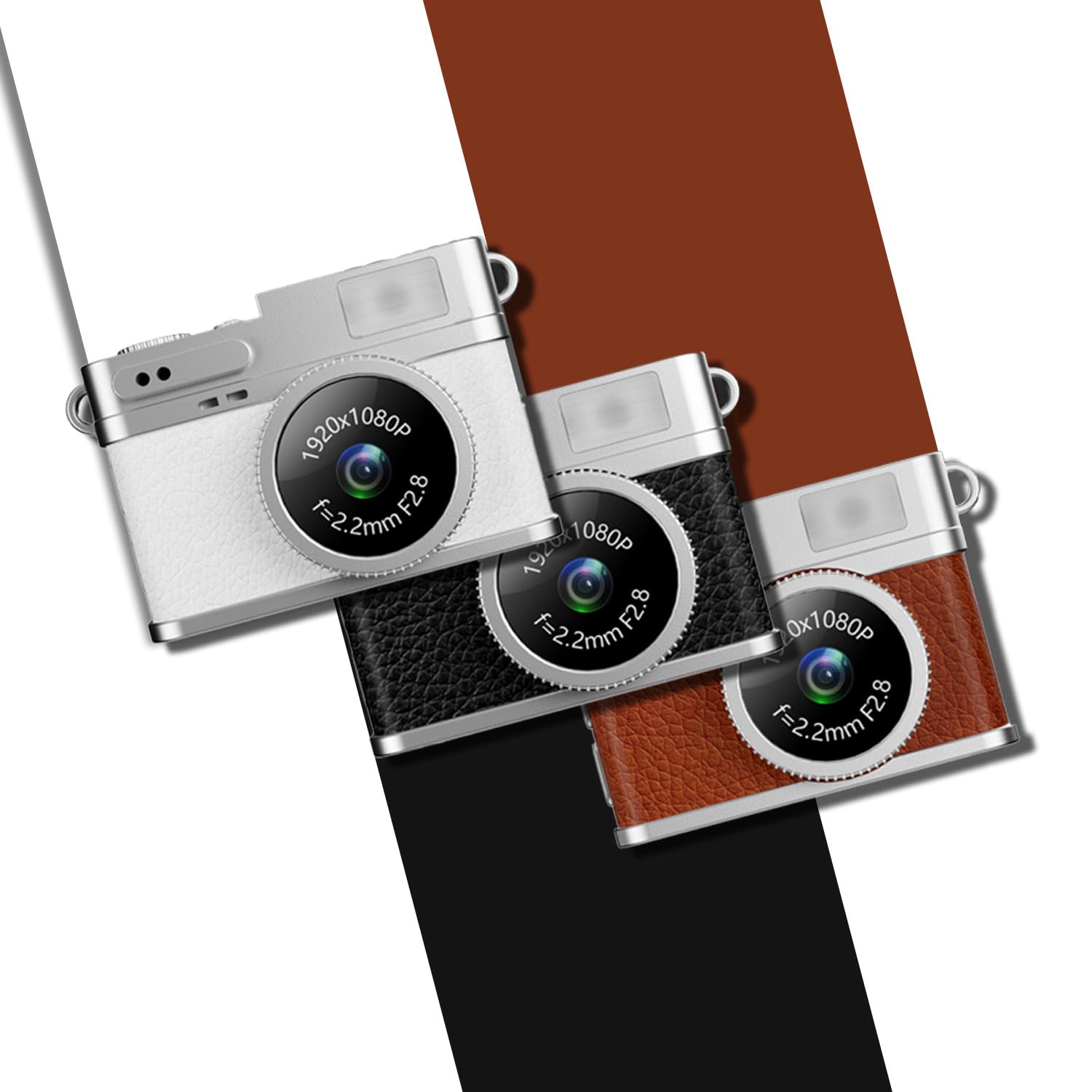 Mini fotocamera digitale retrò FHD 1080p FHD, piccole fotocamere portatili piccole e compatte vintage, registratore video tascabile con scheda da 32 GB per registrare viaggi e studi (nero)
