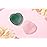 YATOJUZI Thumb Worry Stone for Anxiety Healing Crystals Sets Heart Gemstone Pocket Stones 2PCS Rose Quartz Green Aventurine Hand Carved Natural Crystal Stones Reiki Palm Stone for Meditation Therapy