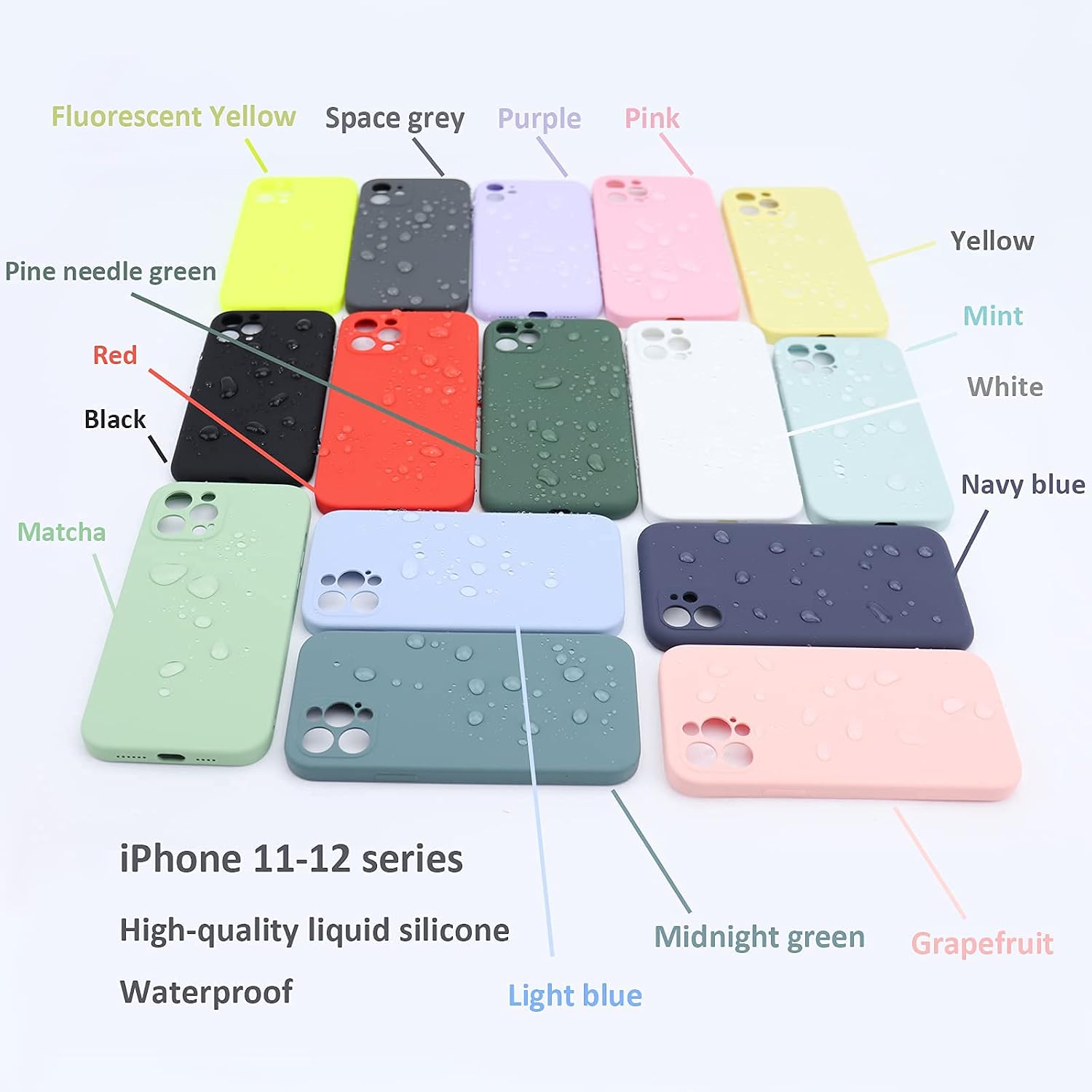 ANDATE iPhone 11 Pro Pine Green Liquid Silicone Case Compatible with iPhone 11pro,Protective Cover Case for iPhone 11 Pro Pine Needle Green 5.8 Inch
