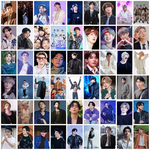 Image of BTS Mini Posters Set of 54 (4x6 Inches) | HD Print K-Pop Wall Art Prints for BTS Army | Bangtan Boys, RM, Jin, Suga, J-Hope, Jimin, V, Jungkook | Room Decor for K-Pop Fans & Collectors