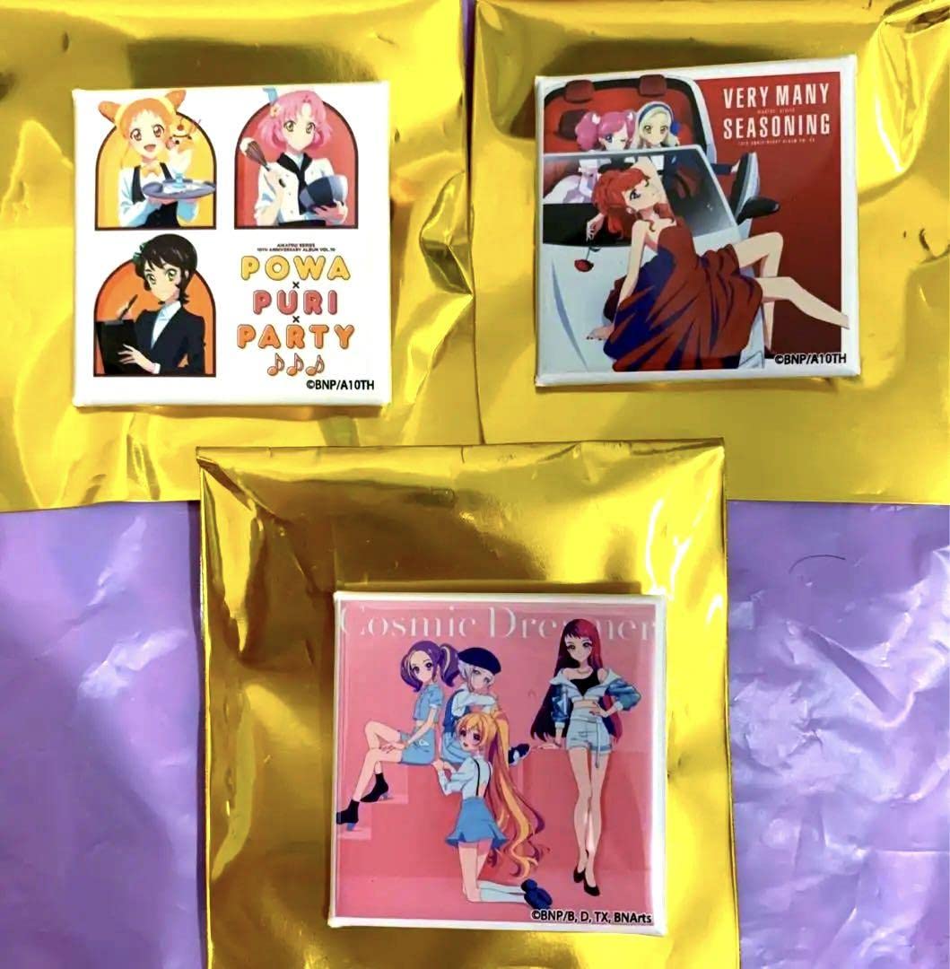 Amazon.co.jp: アイカツ ジェケバッジ CD ジャケット バッジ 3点