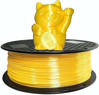 Filamento PLA amarillo de seda 1.75 mm filamento de impresora 3D 1KG carrete de 2.2 libras sedoso brillante brillo metálico amarillo 3D material de impresión CC3D color amarillo brillante