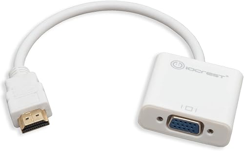 Miniatura 2 de IO Crest Adaptador activo de HDMI a VGA con soporte de audio a través de conector de 0.138 in (SY-ADA31044)