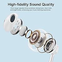 Vista 2 de Z Flip 7 FE 6 5 Auriculares con cable para Samsung Galaxy Z Fold 7 6 5 4 3 2 5G, Z Trifold, Tri Fold, Auriculares con cable USB C para A17 A56 A36