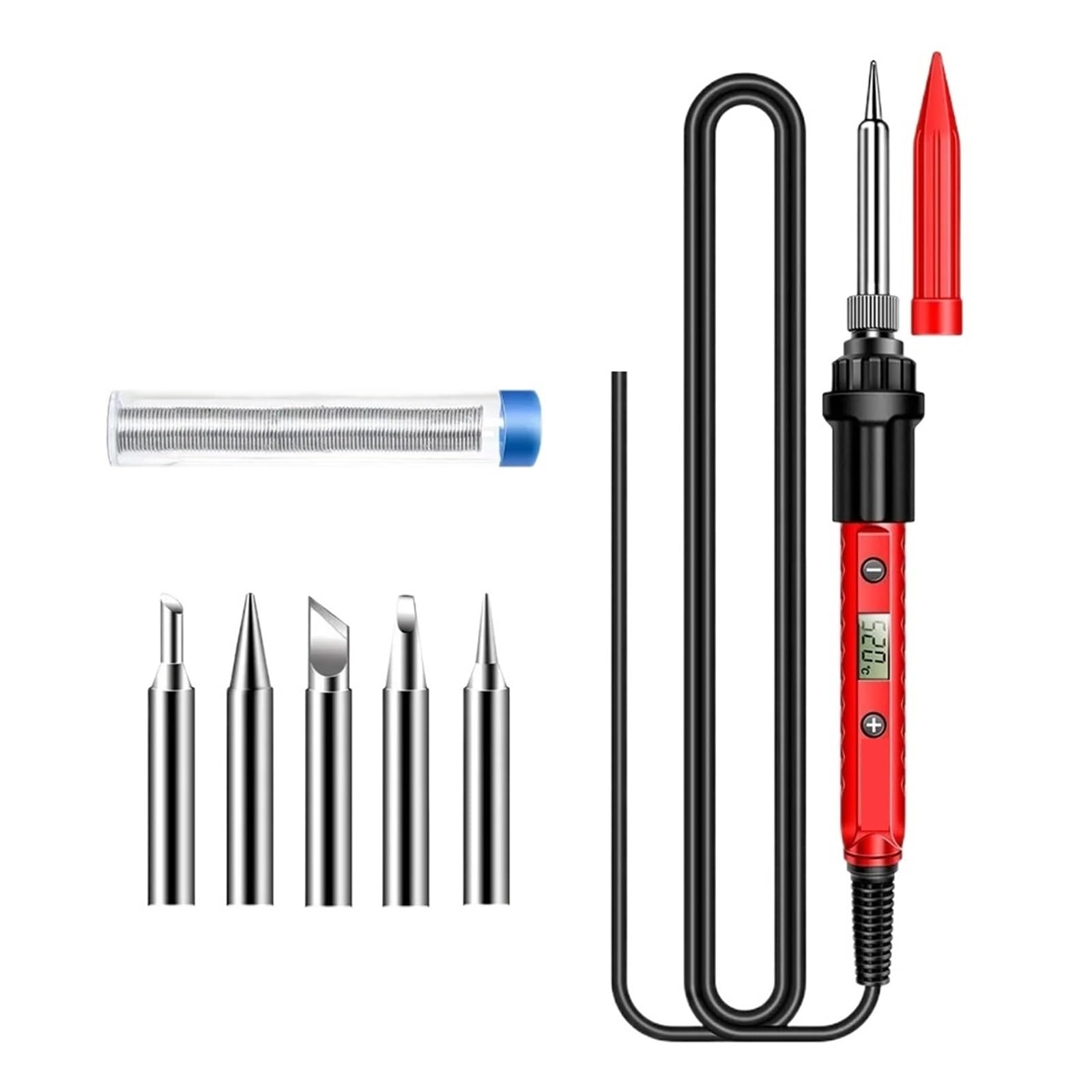 Soldador Eléctrico Profesional Con Temperatura Ajustable, Kit Portátil For Reparación De Soldadura Calentamiento RáPido(SET 01)