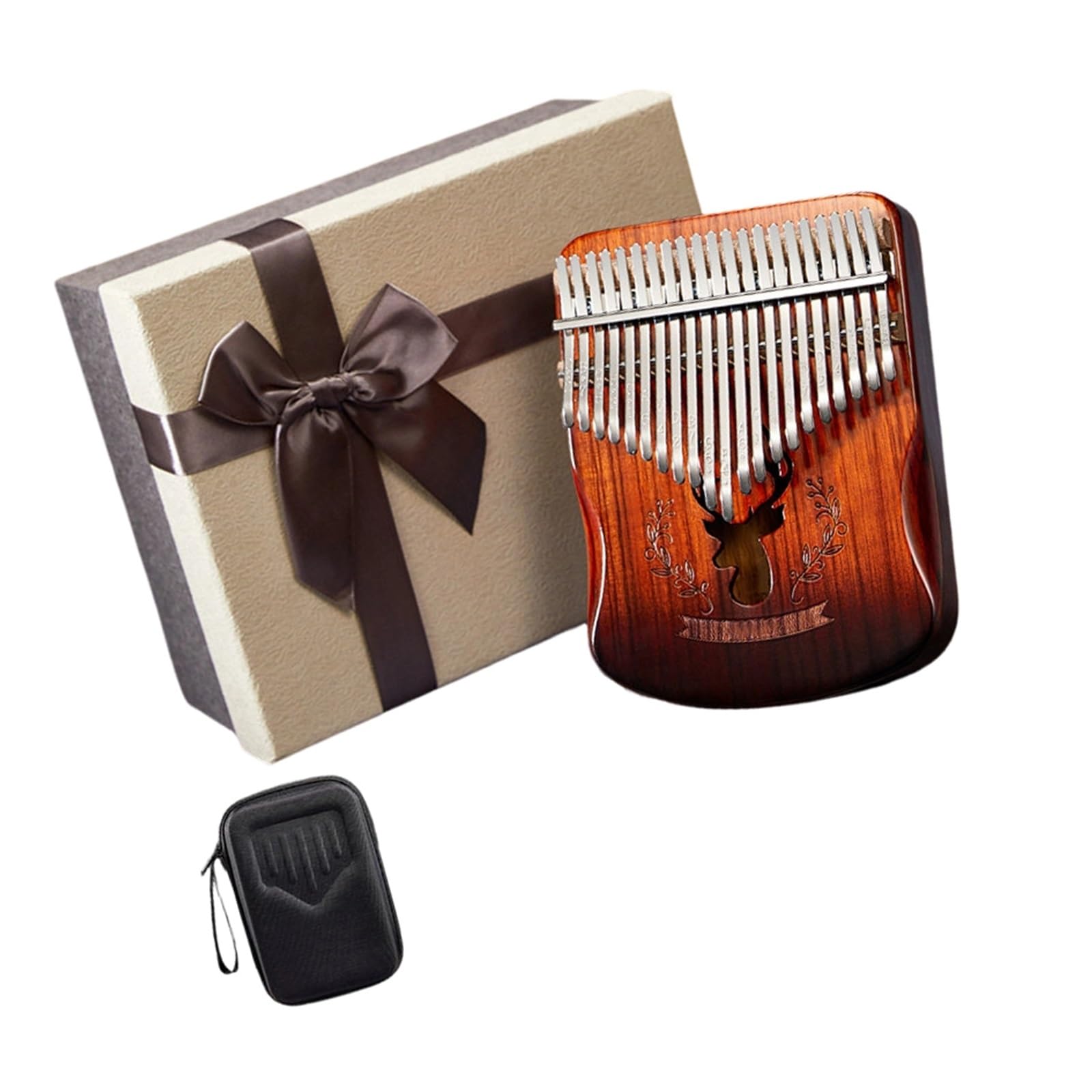 Thumbfiddle Kalimba 21 17 Ton Malowany Wzór Lub Drewniany(10)