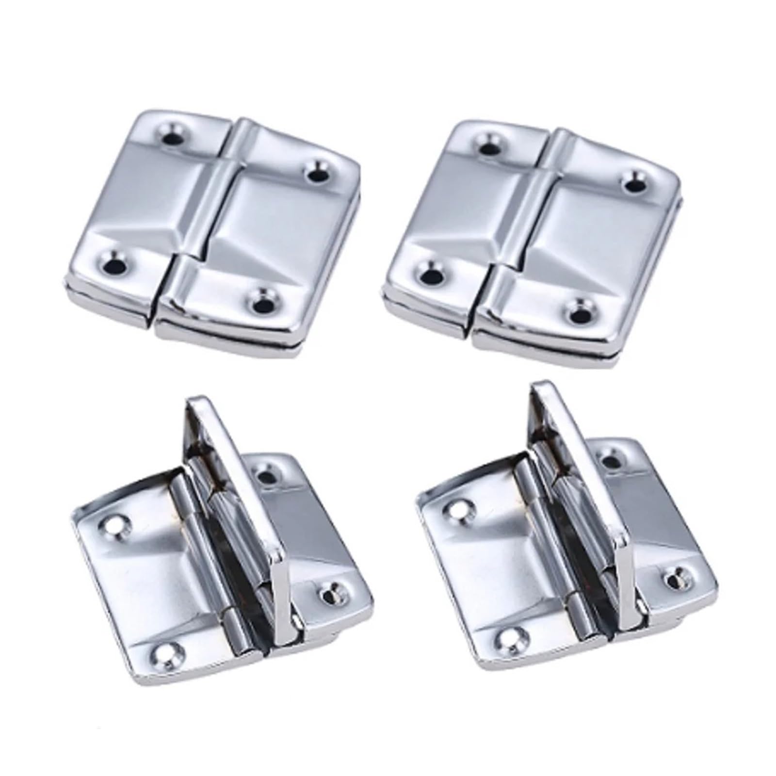 HKVTVCYPYA 4Pcs 51 * 47mm Toolbox Suitcase Box Metal Support Hinge Furniture Fittings Luggage Positioning for Door Window