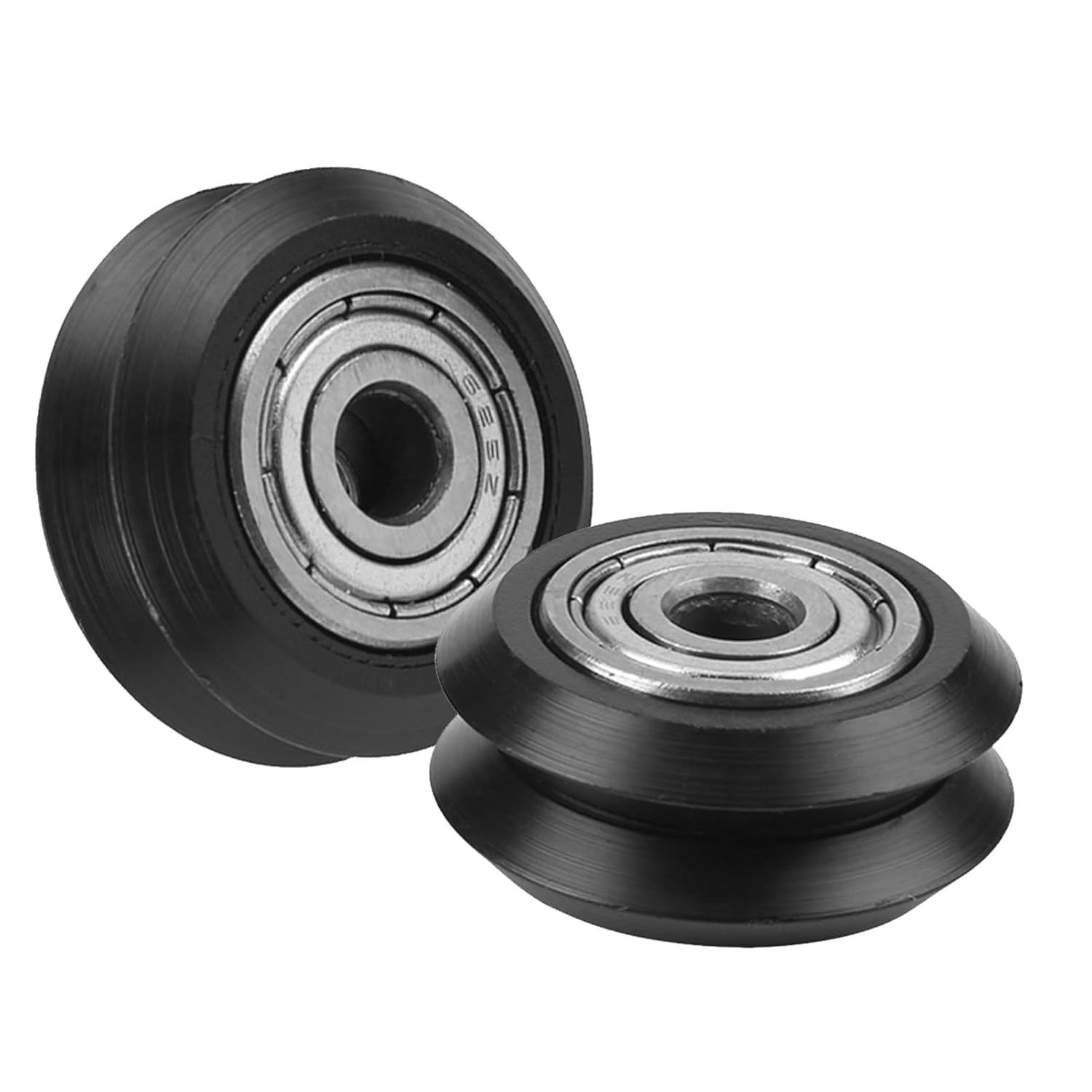 100Pcs Replacement V-Slot POM Wheels, with 625Z Bearings, 24mm OD 10.2mm Thick 5mm Bore, for 3D Printers Linear Rail, CNC Machine Aluminum Extrusion
