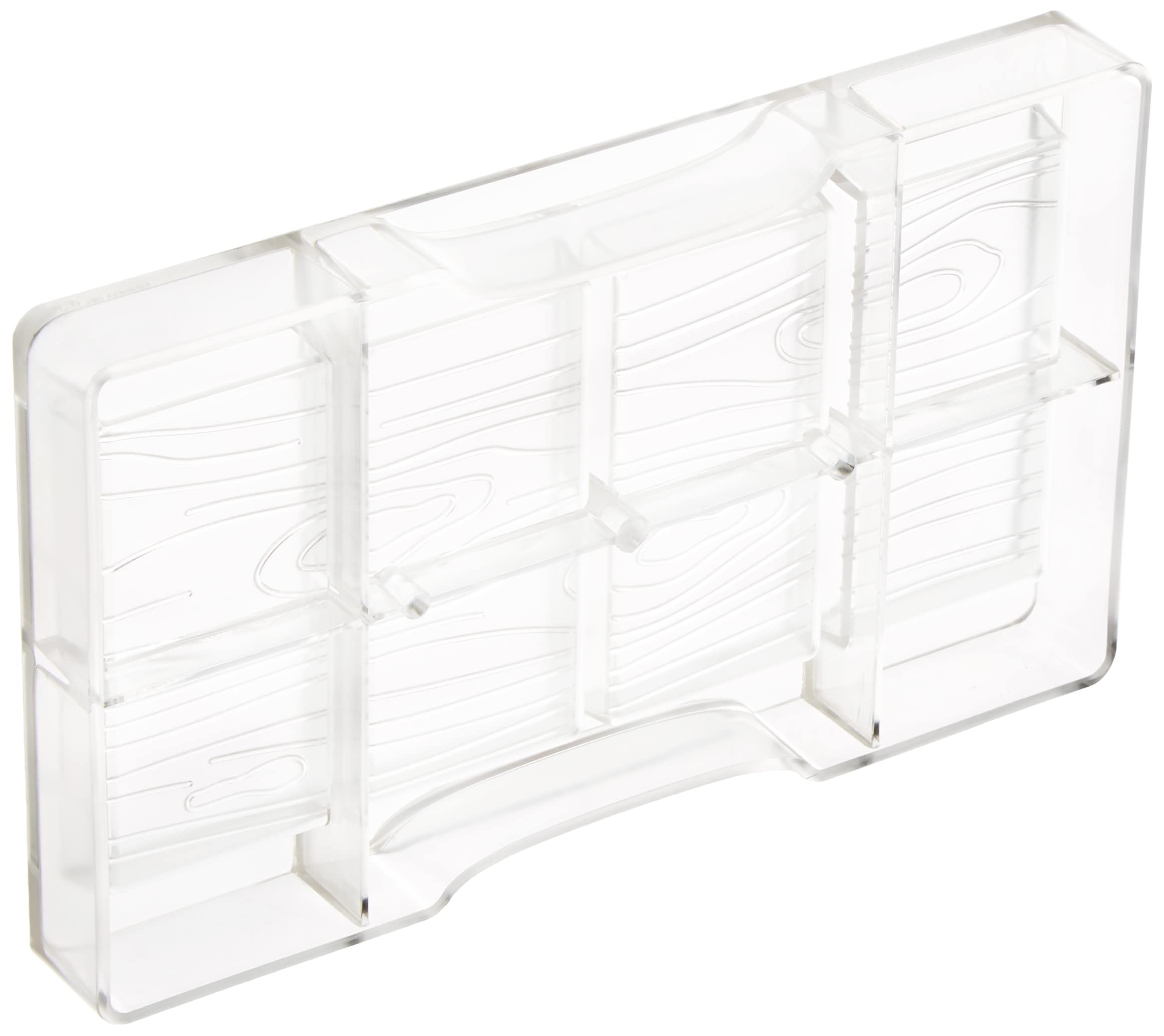 Decora 50130 Wooden Bar Chocolate Mould, Polycarbonate, 20 x 12 x 2.3 cm