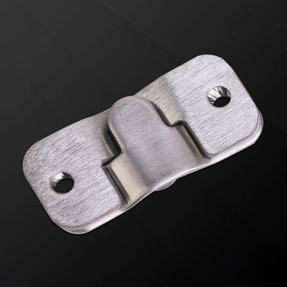 20 Pcs Flush Mount Bracket Stainless Steel Picture Hanger Interlocking Photo Frame Hanging Hook Z Clip Wall Mount Hardware for Picture Mirror Painting, 43x19mm