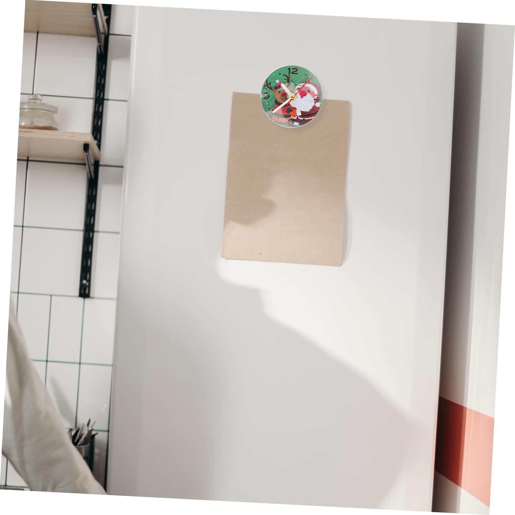 Homoyoyo 5piezas Reloj De Pared Magnético Silencioso De Navidad Decorativo y Práctico para Dormitorio Cocina y Oficina Diseño Creativo como para Nuevos Hogares
