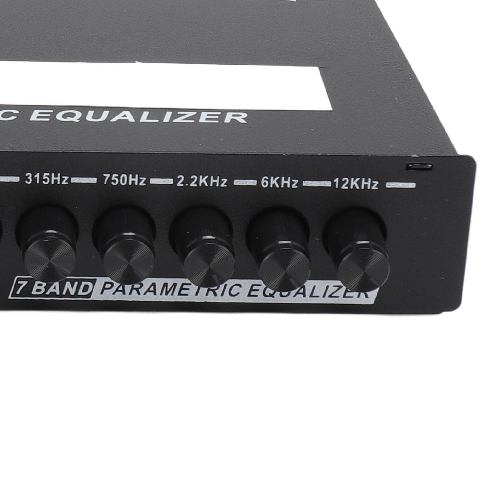 Tosuny Égaliseur Audio de Voiture 7 Bandes, égaliseur Graphique D'amplificateur de Voiture EQ 7 Bandes Réglable avec Sélecteur D'entrée CD AUX, avec Sorties Stéréo Auxiliaires 6 Canaux