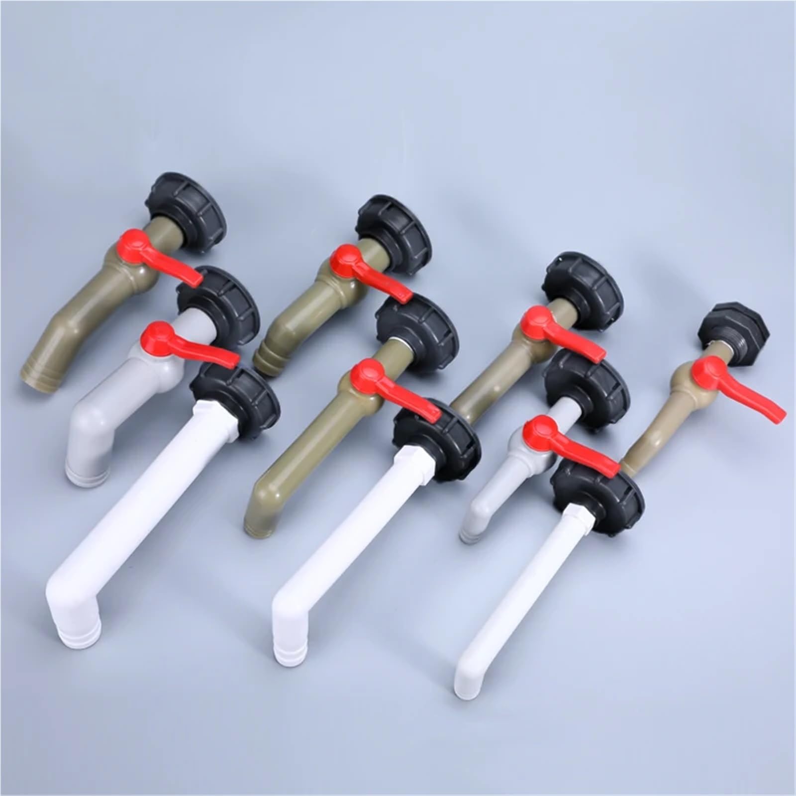 Pogrubione plastikowe złącza zbiorników IBC, złączki wodne, złącze do nawadniania ogrodowego, adapter przełącznika węża z gwintem S60x6 (13)