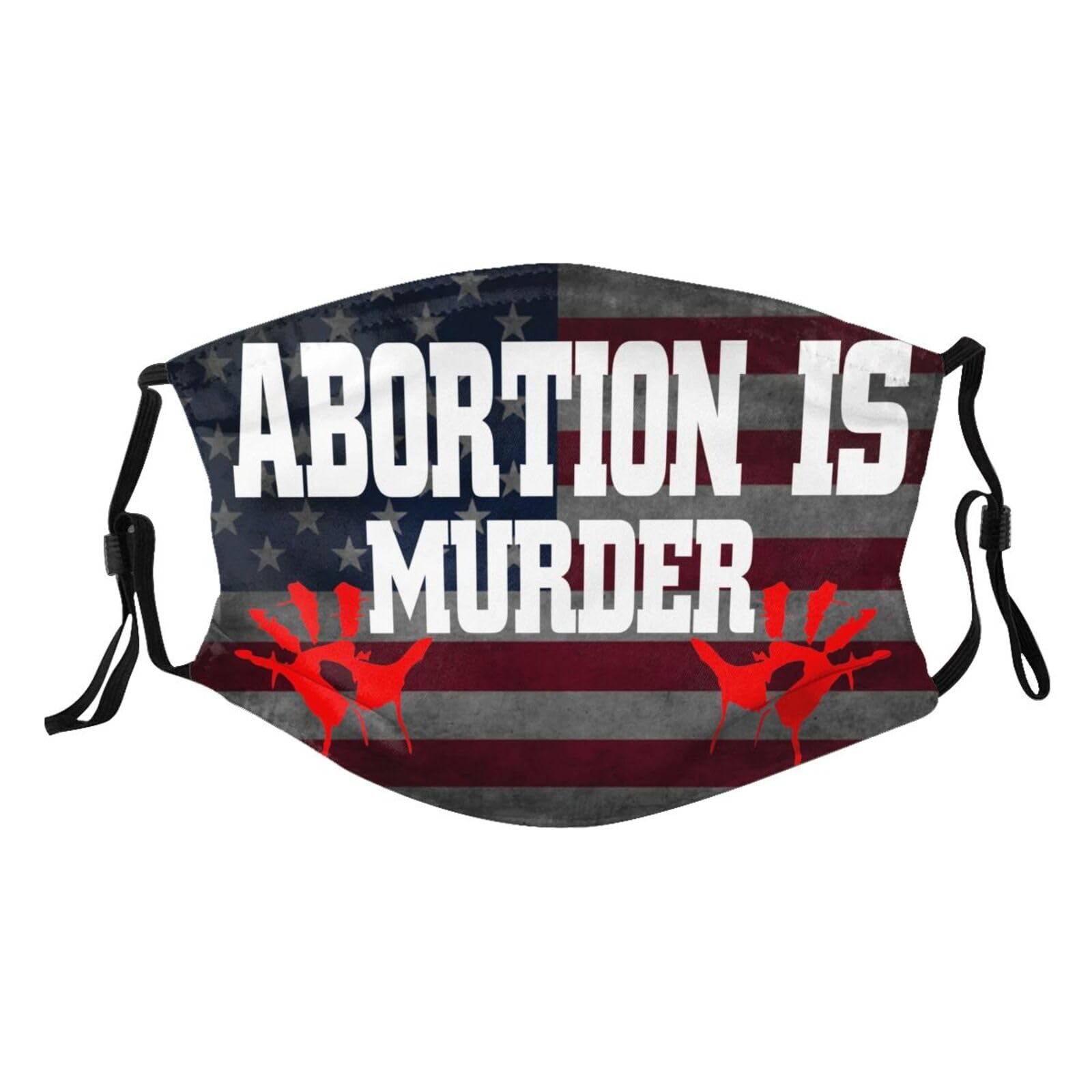 Abortion Is Murder Adult Dust Mask Adjustable Dust Face with 2 Filter31