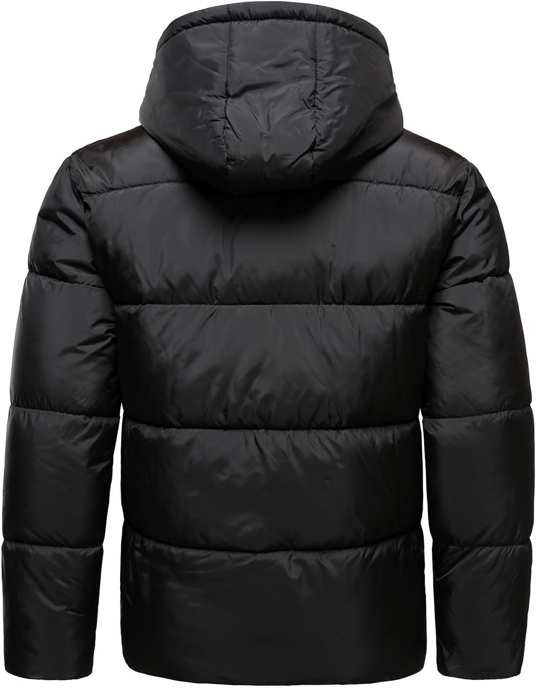 HOOD CREW Men’s Hooded Winter Coats Warm Puffer Jacket Thicken Quilted Jackets Outerwear - Image 5