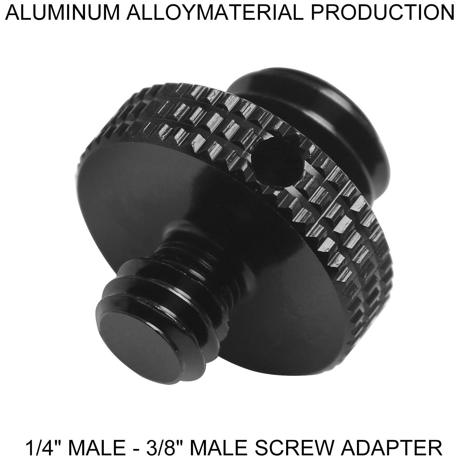 Adaptateur Vis Trépied 1/4" Femelle Vers 3/8" Mâle – Alliage Aluminium, Joint Caoutchouc, Pour Appareil Photo