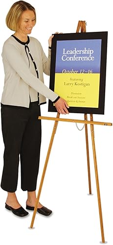 Miniatura 2 de Quartet - Caballete de trípode, 64" de alto, roble natural, se vende como 1 cada uno, QRT 41E