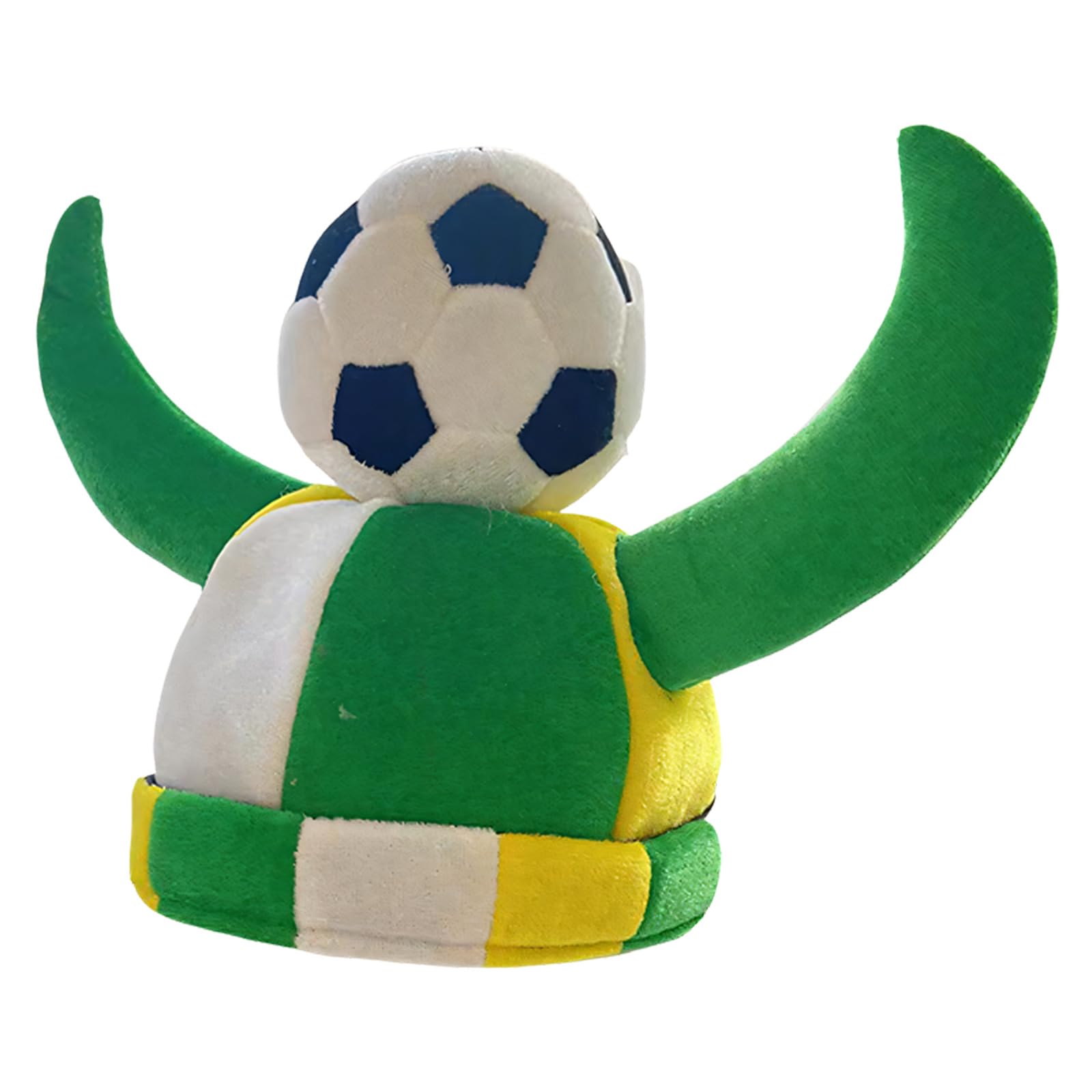 OSNIYAW Horn Headwear Soccer Ball Hat for Sports Enthusiasts and Party Lover Game and Event Day Horned Cap for Football Event