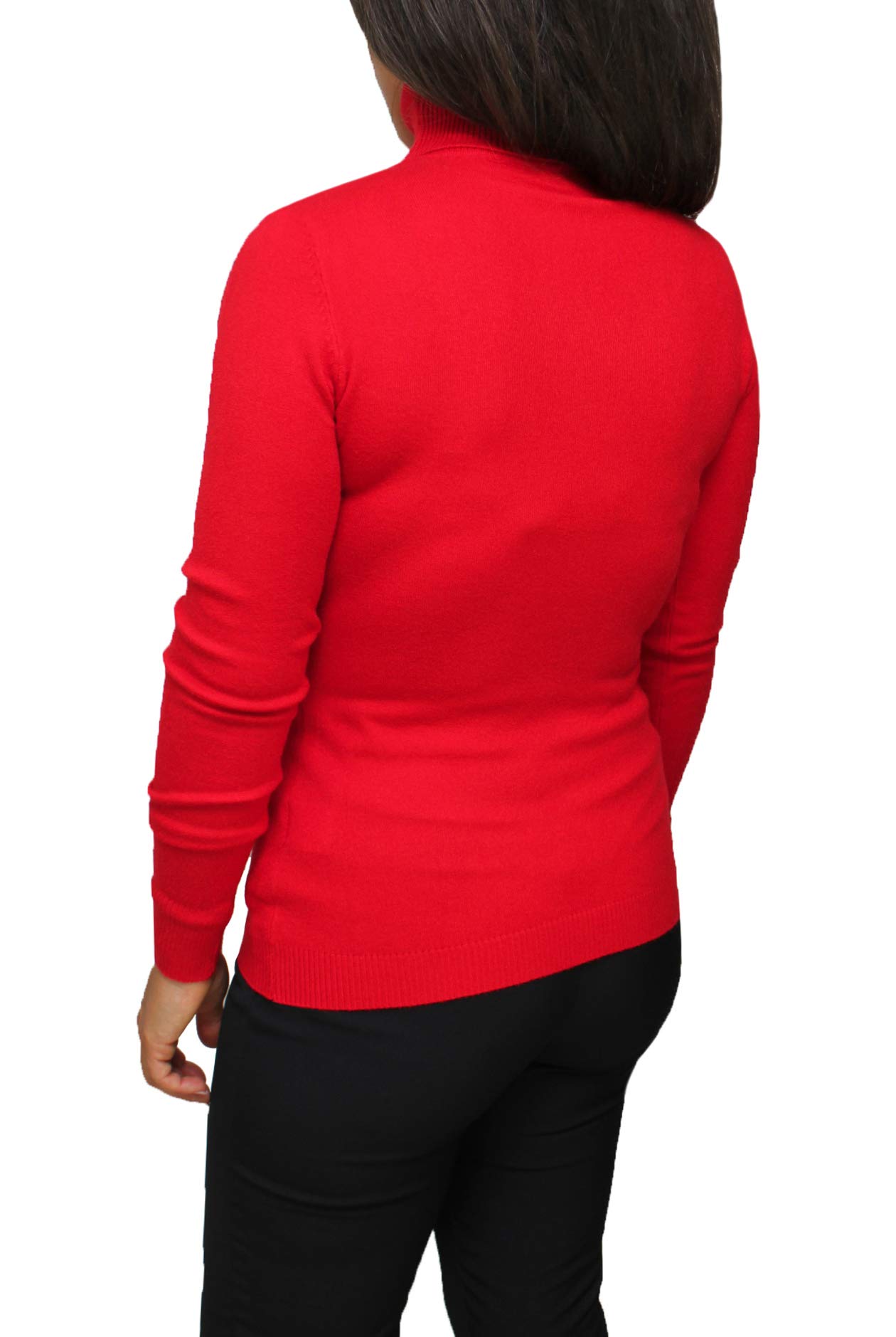 Evoga Maglione Dolcevita Donna Slim Fit Maglia Pullover Invernale Elastic