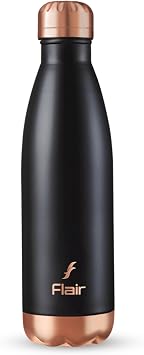Flair Spark Vacuum Insulated Steel Bottle 750 ML Black Color