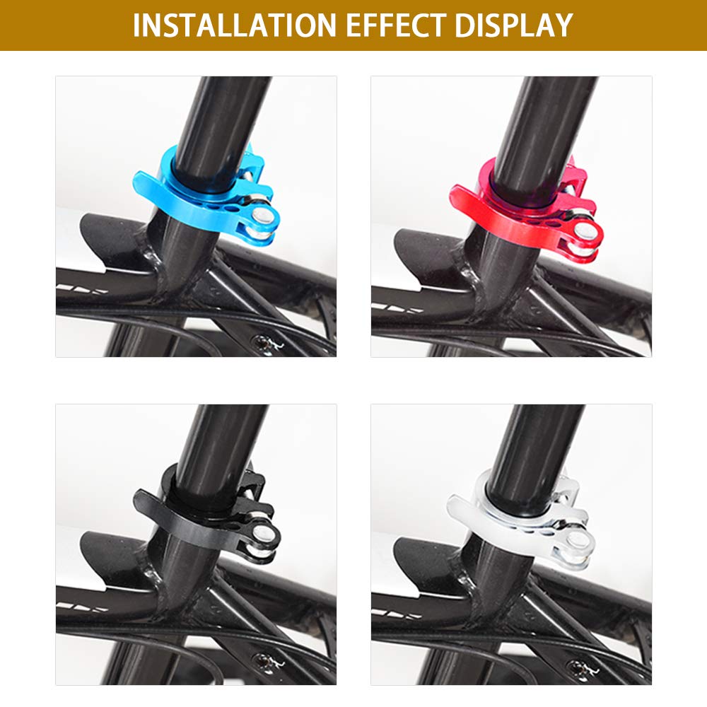 DAZISEN Mountain Bike Sella Morsetto - Bicicletta Scaffale Tubo Blocco Sgancio Rapido Sede Asta 28.6/31.8/34.9mm