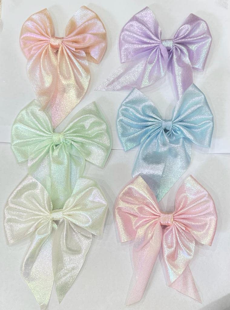 DEEGLO Satin Silky Bow Hair Clips for Women & Girls - Multicolor (set of 6) (B0BSP1HTKD) Amazon Price History, Amazon Price Tracker
