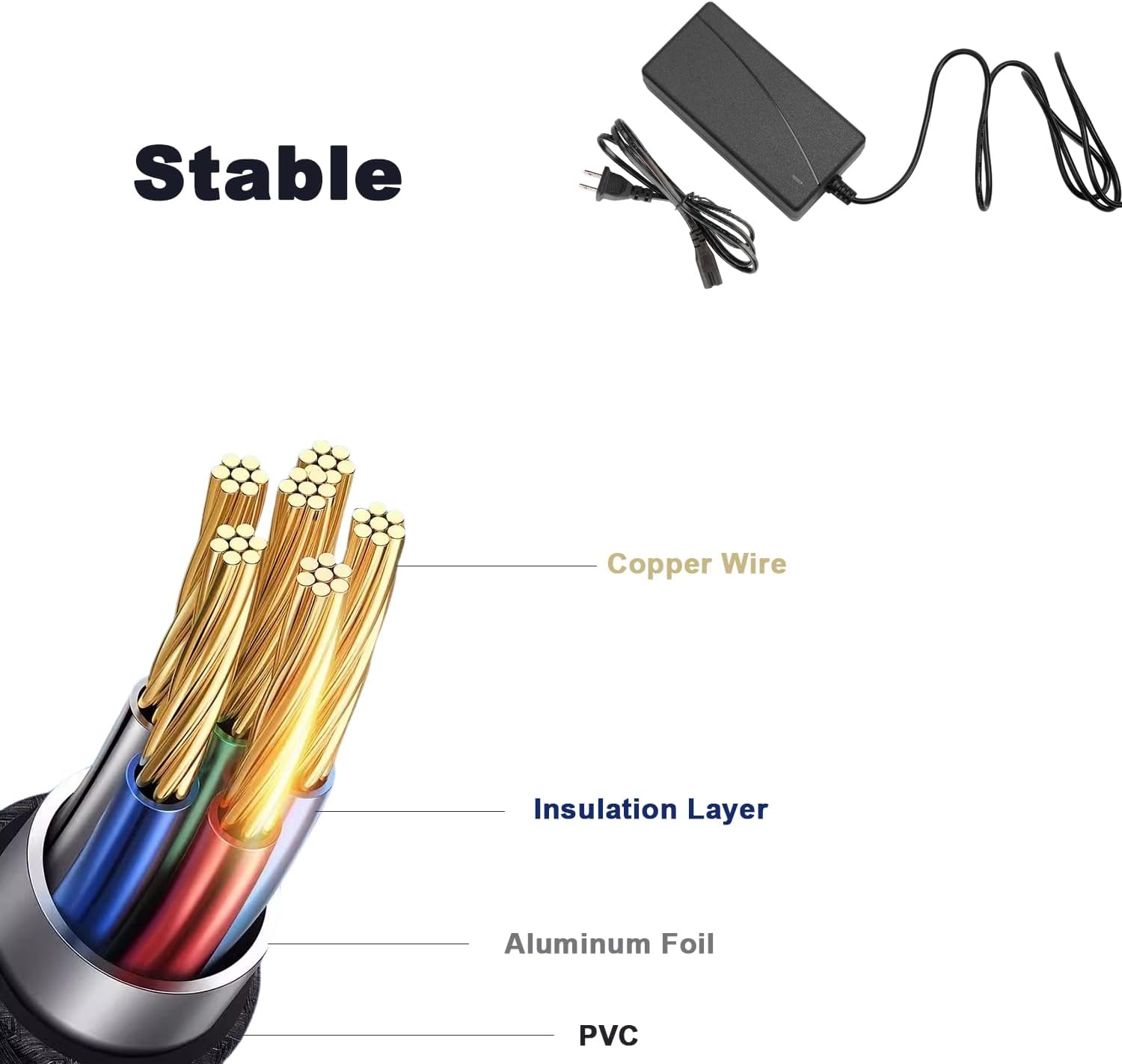 42v 2A scooter power adapter, lithium charger for electric scooter, 3 -pointed 9 mm connector for 36 V scooter battery. 6 614oHOeasqL. AC SL1500