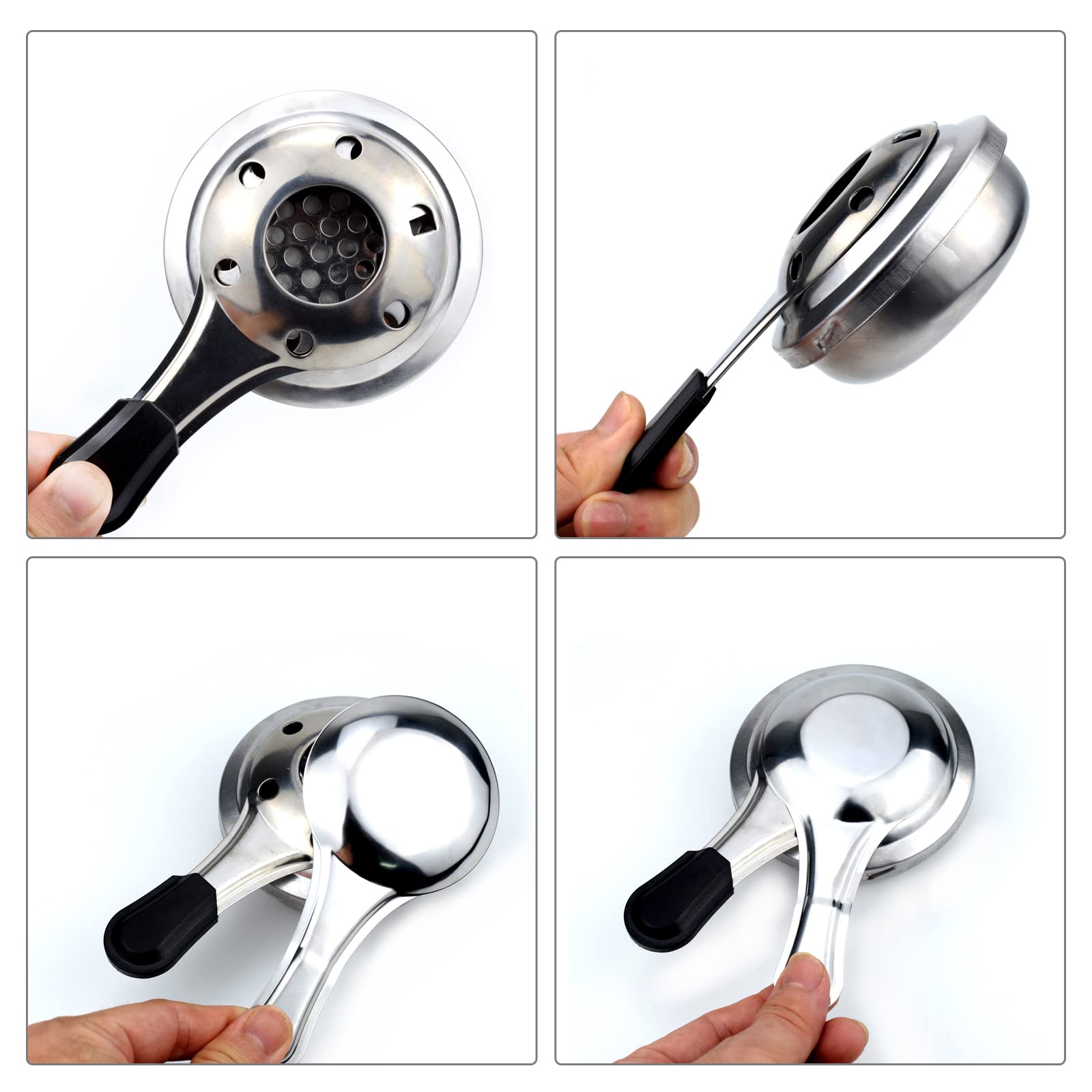 Gecheer 2 bruciatori per fonduta, bruciatori per pasta, portatili, antivento, bruciatori per alcool, fonduta, accessori per fonduta, set per fonduta, bollitore alcolico per Hot Pot, Dry Pot Cuisine,