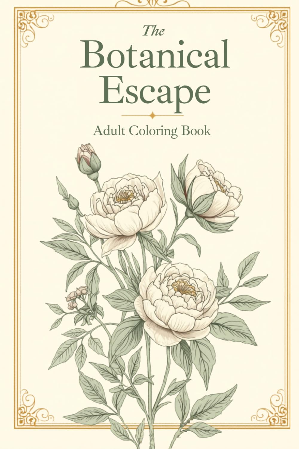 Botanical Escape: An Adult Coloring Book — Flowers, Vines & Floral Patterns