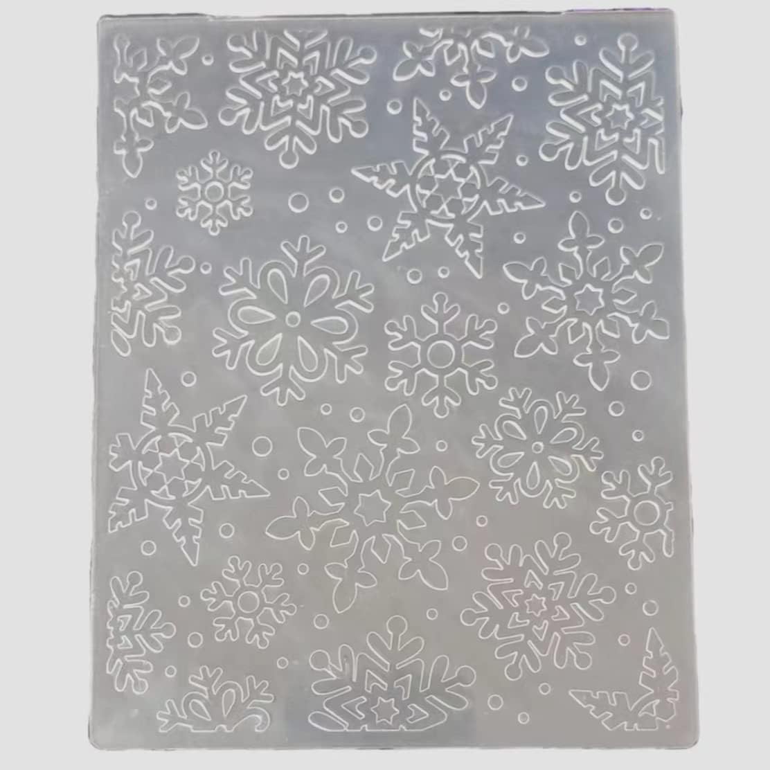 Matrice De Gaufrage Flocon De Neige En Plastique – Pour Scrapbooking Et Cartes De Noël DIY