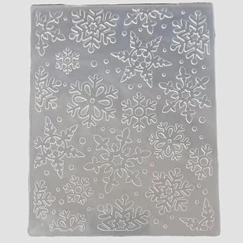 3D texured Merry Christmas Snowflake Embossing Folder for Card Making DIY Plastic Scrapbooking Photo Album Card Paper DIY Craft Decoration Template Mold